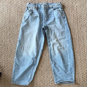 American Eagle Outfitters Stretch Denim Barrel Jeans